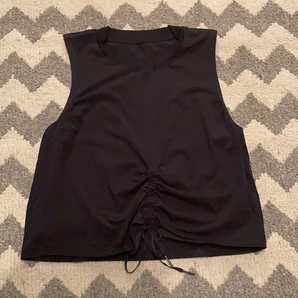 Lululemon Black Cinch Me Up Front Tank - Picture 7 of 9